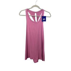 JoyLab Womens Pink Twisted Racerback Tank Top High Side Slits‎ Medium NEW